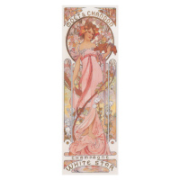 Obrazová reprodukce Moët & Chandon White Star Champagne (Beautiful Art Nouveau Lady, Advertiseme