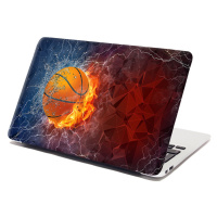 Sablio Samolepka na notebook Basketbalový míč - 38x26 cm