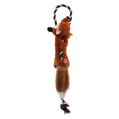 Hračka Dog Fantasy Skinneeez s provazem liška 57,5cm