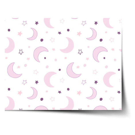 Plakát Fialové měsíčky - 120x80 cm