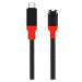 Tactical Recce 3:20 kabel pro Garmin USB-C Black/Red