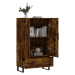 vidaXL Skříň highboard kouřový dub 69,5 x 31 x 115 cm kompozitní dřevo