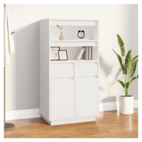 vidaXL Skříň highboard bílá 60 x 40 x 116,5 cm masivní borové dřevo