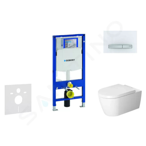 GEBERIT Duofix Modul pro závěsné WC s tlačítkem Sigma50, alpská bílá + Duravit ME by Starck WC a