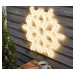 Venkovní dekorativní LED svítidlo "vločka" / Ø 59 cm / teplá bílá