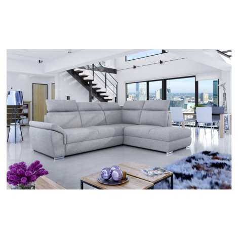 Rozkládací rohová sedací souprava loreto - tmavě hnědá - monolith 29