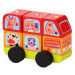 Cubik 13197 Minibus šťastné zvířátka - dřevěná skládačka 7 dílů
