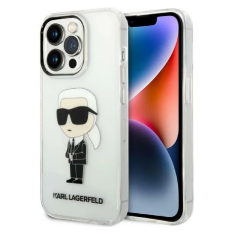 Kryt Karl Lagerfeld iPhone 14 Pro Max 6,7" transparent hardcase Ikonik Karl Lagerfeld (KLHCP14XH