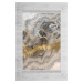 Conceptum Hypnose Koberec Marble 160x230 cm šedý/zlatý