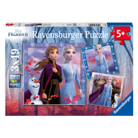 RAVENSBURGER - Disney Ledové království 2 3x49 dílků