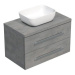 Koupelnová skříňka s krycí deskou SAT Cube Way 80x53x46 cm beton mat CUBE46803BE45