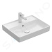 VILLEROY & BOCH Collaro Umyvadlo 550x440 mm, s přepadem, otvor pro baterii, CeramicPlus, alpská 