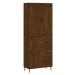 vidaXL Skříň highboard hnědý dub 69,5 x 34 x 180 cm kompozitní dřevo