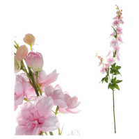 Umělá květina Ostrožka starorůžová, 70 x 8 cm