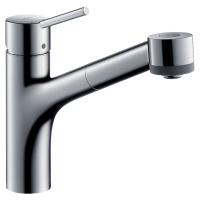 Dřezová baterie Hansgrohe Talis M52 s vytahovací sprškou, 2 proudy chrom 32841000