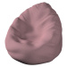 Dekoria Sedací vak s volbou látky - 3 velikosti, růžový melanž s černou nitkou, Ø60 x 105 cm, Am