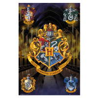 Plakát, Obraz - Harry Potter - Bradavické erby, (61 x 91.5 cm)