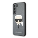 Karl Lagerfeld KLHCS22MSAKHSL hard silikonové pouzdro Samsung Galaxy S22 PLUS 5G silver Saffiano