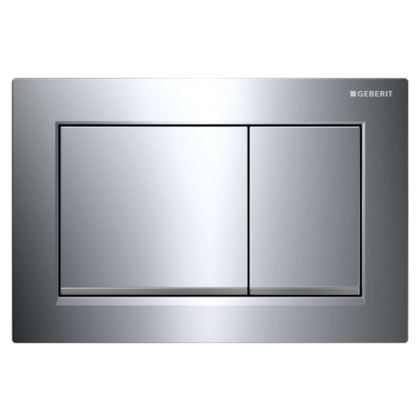 GEBERIT Omega30 Ovládací tlačítko splachování, lesklý chrom/chrom mat 115.080.KH.1