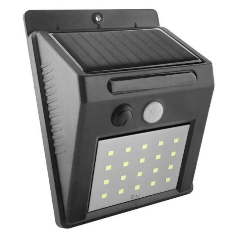 Entac Venkovní solární světlo - LED reflektor s čidlem pohybu 2W 200lm, denní