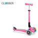 Globber Junior Foldable Fantasy Lights - Neon Pink - Flowers tříkolová