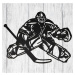 Dárek pro hokejistu - Dřevěný obraz Brankář