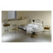 Kovová postel Malaga Rozměr: 140x200 cm, barva kovu: 9A bílá zlatá pat.