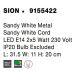 NOVA LUCE bodové svítidlo SION bílý kov bílý kabel E14 2x5W 230V IP20 bez žárovky 9155422