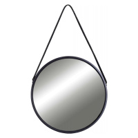 TZB Závěsné kulaté zrcadlo Fanti 60 cm černé
