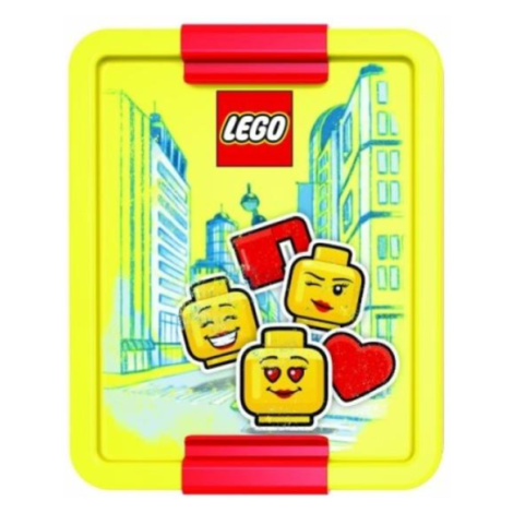 LEGO® ICONIC Girl box na svačinu - žlutá / červená