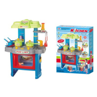 Dětská kuchyňka G21 s příslušenstvím modrá