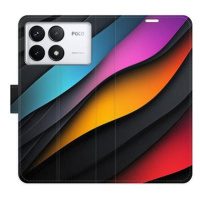 iSaprio Flip pouzdro Color Waves pro Poco F6 Pro