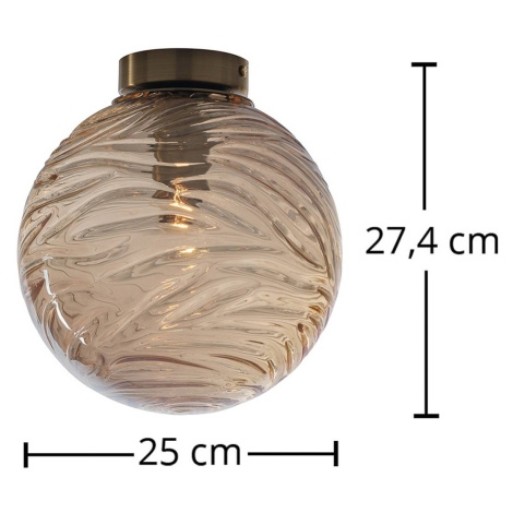 Eco-Light Stropní světlo Nereide, sklo bronz