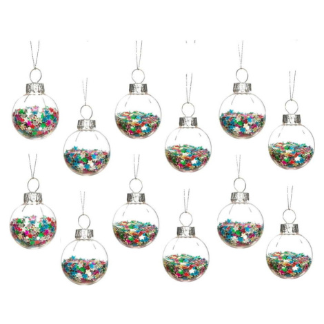 Skleněné vánoční koule v sadě 12 ks ø 3 cm Disco Stars Mini – Sass & Belle