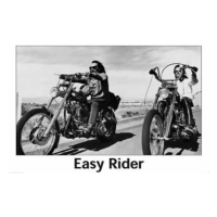 EASY RIDER - riding motorbikes (B&W), 101.5 × 68.5 cm