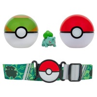 Jazwares Pokémon Clip and Go Poké Ball s páskem Ivysaur