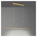 quitani Quitani LED závěsné svítidlo Tolu, délka 139 cm, mosaz
