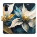 iSaprio flip pouzdro Gold Flowers pro Xiaomi Redmi Note 10 / Note 10S