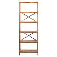 Regál z dubového dřeva v přírodní barvě 70x198 cm X-Shelf – Unique Furniture