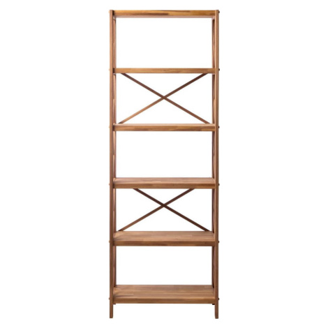 Regál z dubového dřeva v přírodní barvě 70x198 cm X-Shelf – Unique Furniture