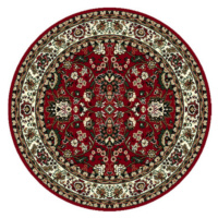 Alfa Carpets  Kusový koberec TEHERAN T-117 red kruh - 190x190 (průměr) kruh cm