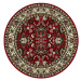 Alfa Carpets  Kusový koberec TEHERAN T-117 red kruh - 190x190 (průměr) kruh cm