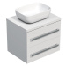 Koupelnová skříňka s krycí deskou Naturel Cube Way 60x53x46 cm bílá lesk CUBE461603BI45