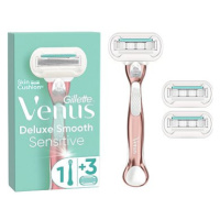 Gillette Venus Deluxe Smooth Sensitive Rosegold + hlavice 3 ks