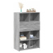 vidaXL Skříň highboard šedá sonoma 80 x 42,5 x 124 cm kompozitní dřevo