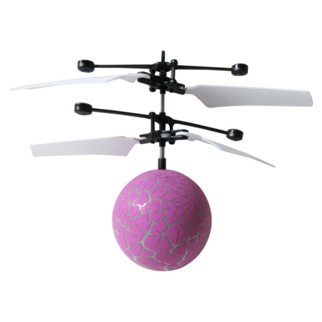 Vrtulníková koule s LED fialová