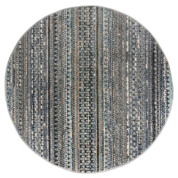 Modrý kulatý koberec 140x140 cm Camino – Flair Rugs