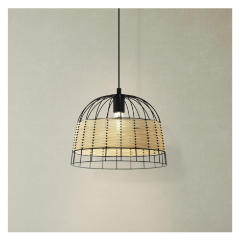 Eglo Eglo 55709 - Lustr na lanku ANWICK 1xE27/40W/230V ratan