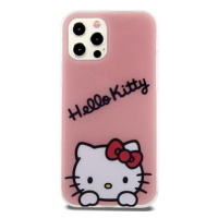 Hello Kitty IML Daydreaming Logo Zadní Kryt pro iPhone 12/12 Pro Pink