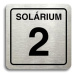 Accept Piktogram "solárium 2" (80 × 80 mm) (stříbrná tabulka - černý tisk)